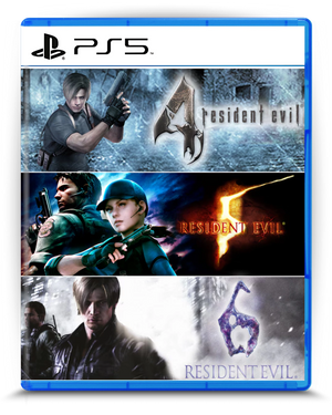 Pacote Triplo Resident Evil PS5 mídia digital - capa