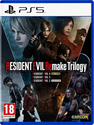Resident Evil Remake Trilogy PS5 mídia digital - capa
