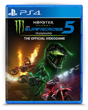 Monster Energy Supercross 5 PS4 mídia digital - capa