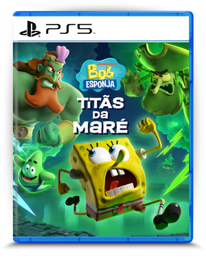 Bob Esponja Titãs da Maré PS5 mídia digital - capa