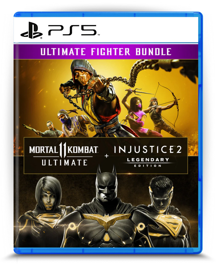 Pacote Mortal Kombat 11 Ultimate + Injustice 2 Ed. Lendária - PS5 MÍDIA DIGITAL
