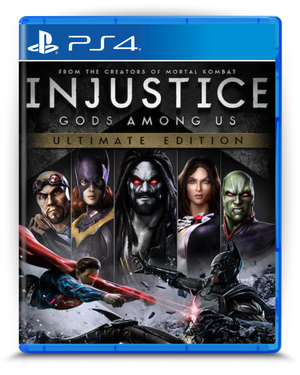 Injustice PS4 mídia digital - capa