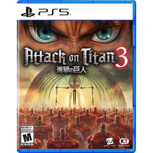 Attack on Titan 3 PS5 mídia digital - capa