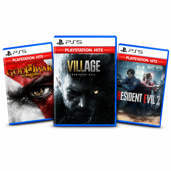 Resident Evil 2 + Resident Evil Village + God of War III Remastered - PS5 MÍDIA DIGITAL